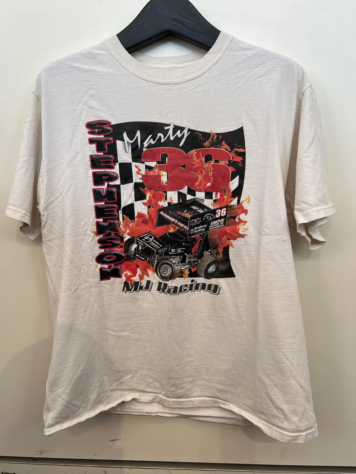 "Marty Stephenson MJ Racing" Car Graphic Print T-Shirt -
