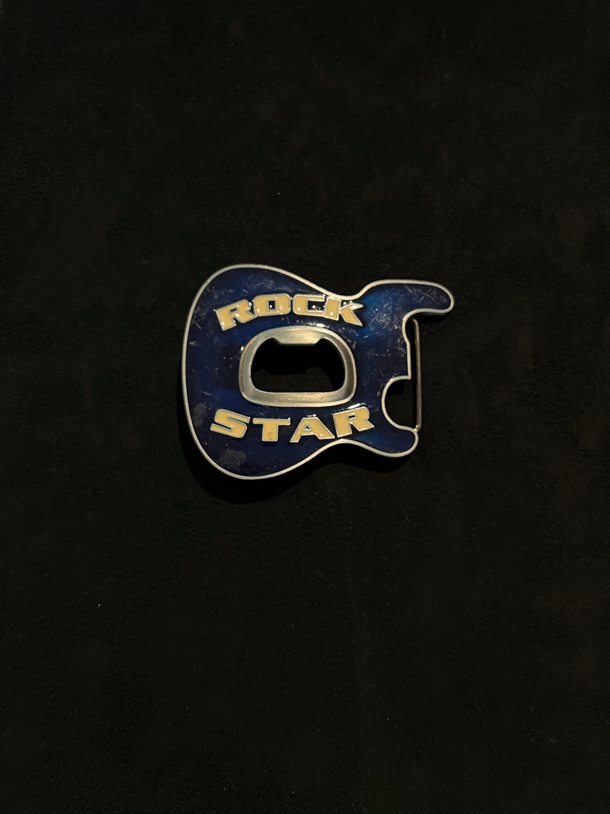 Rockstar Guitar Belt Buckle -