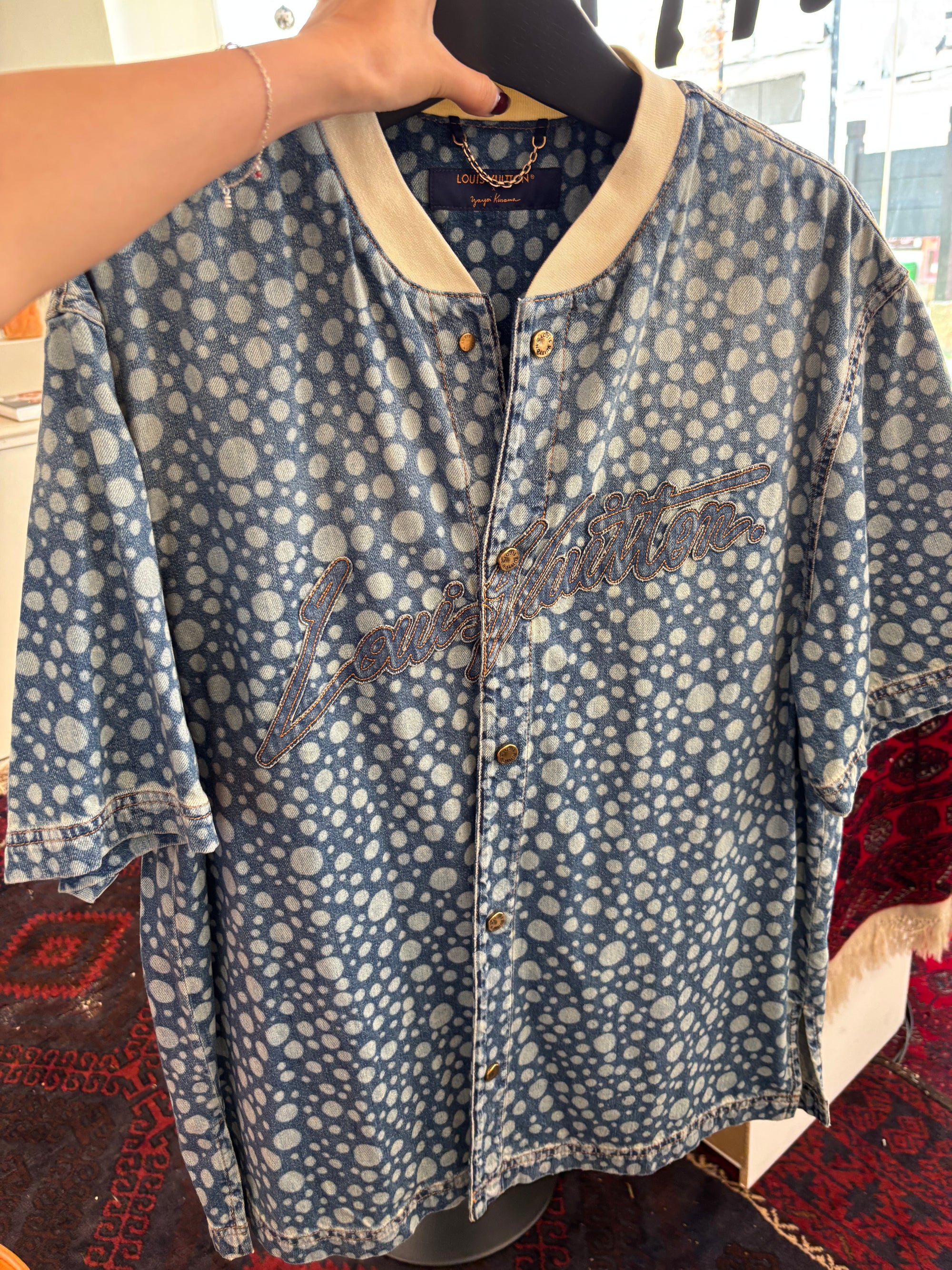 LOUIS VUITTON ed Very 23AW YK Yayoi Kusama 1AB6OA Infinity Dot Denim