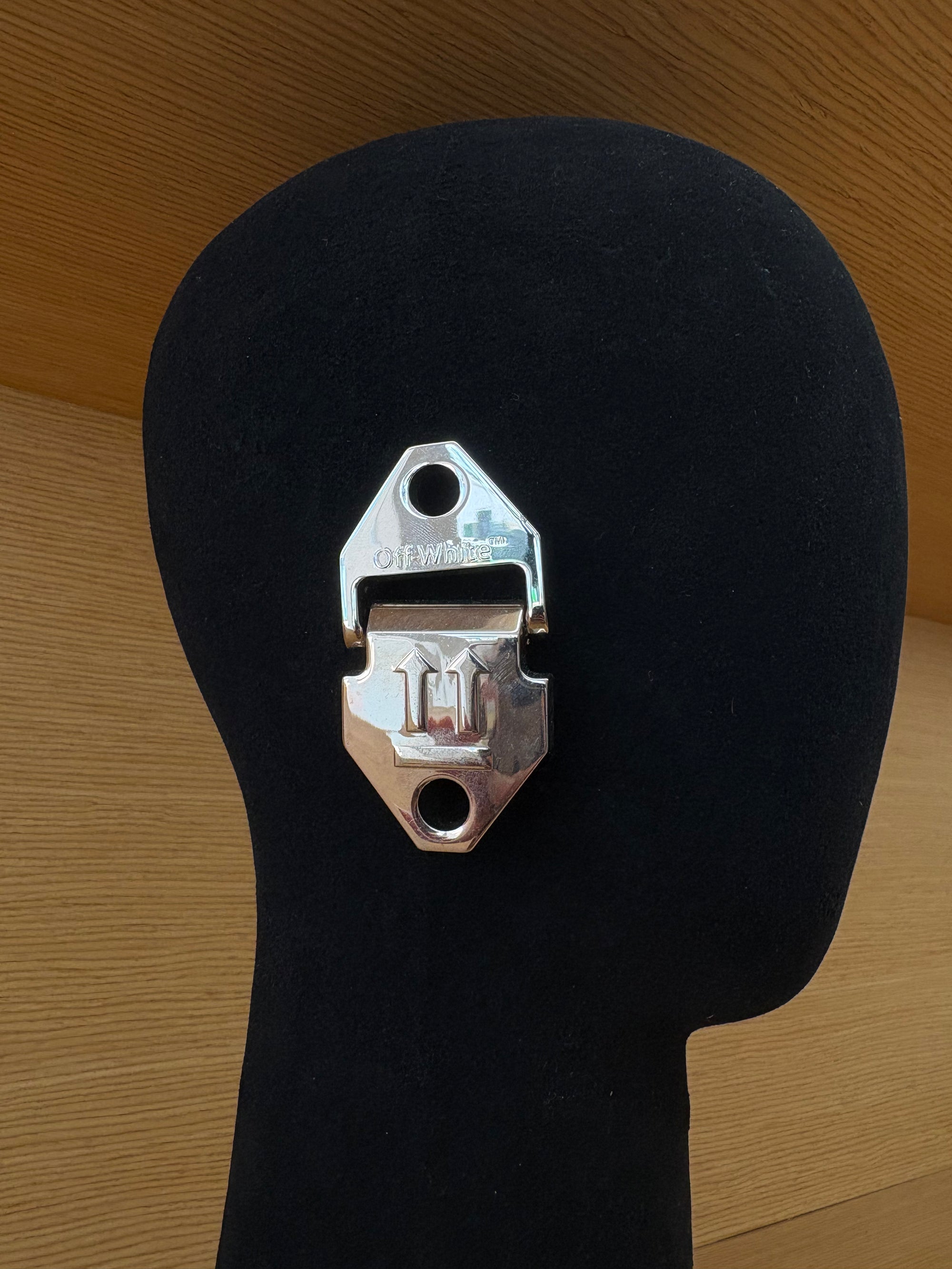 OFF-WHITE BUCKLE EARRING