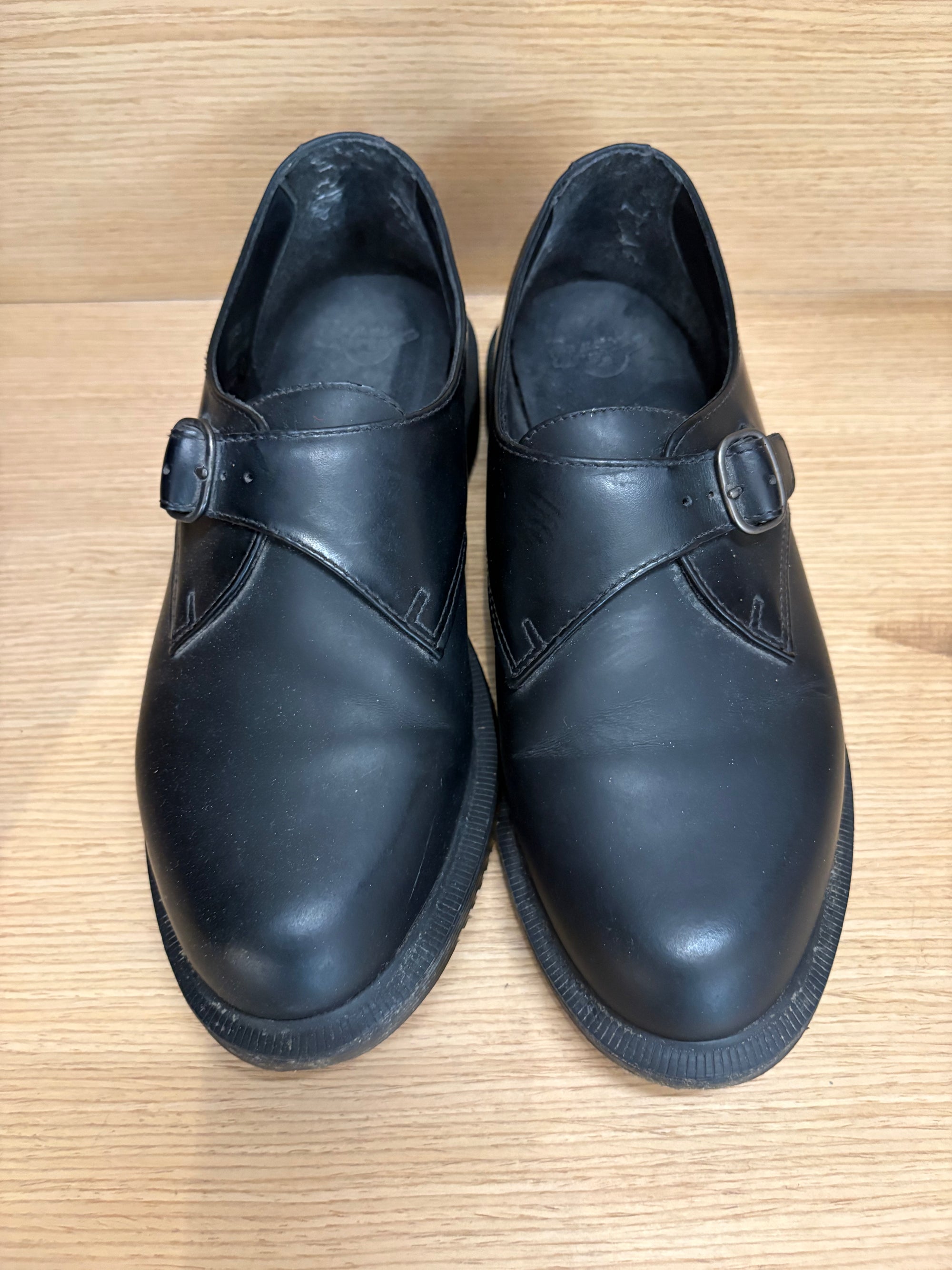 DR MARTENS BLACK SINGLE MONKSTRAP