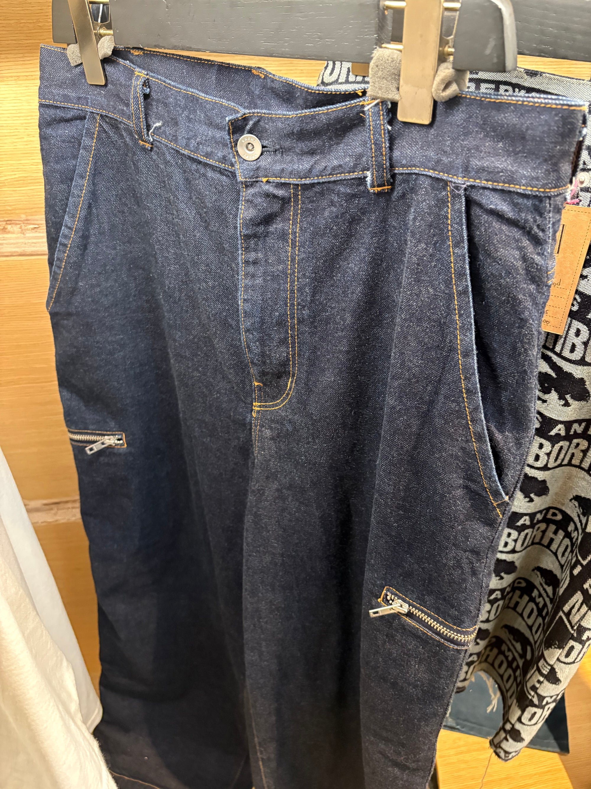 SACAI WIDE LEG ZIPPER PANTS