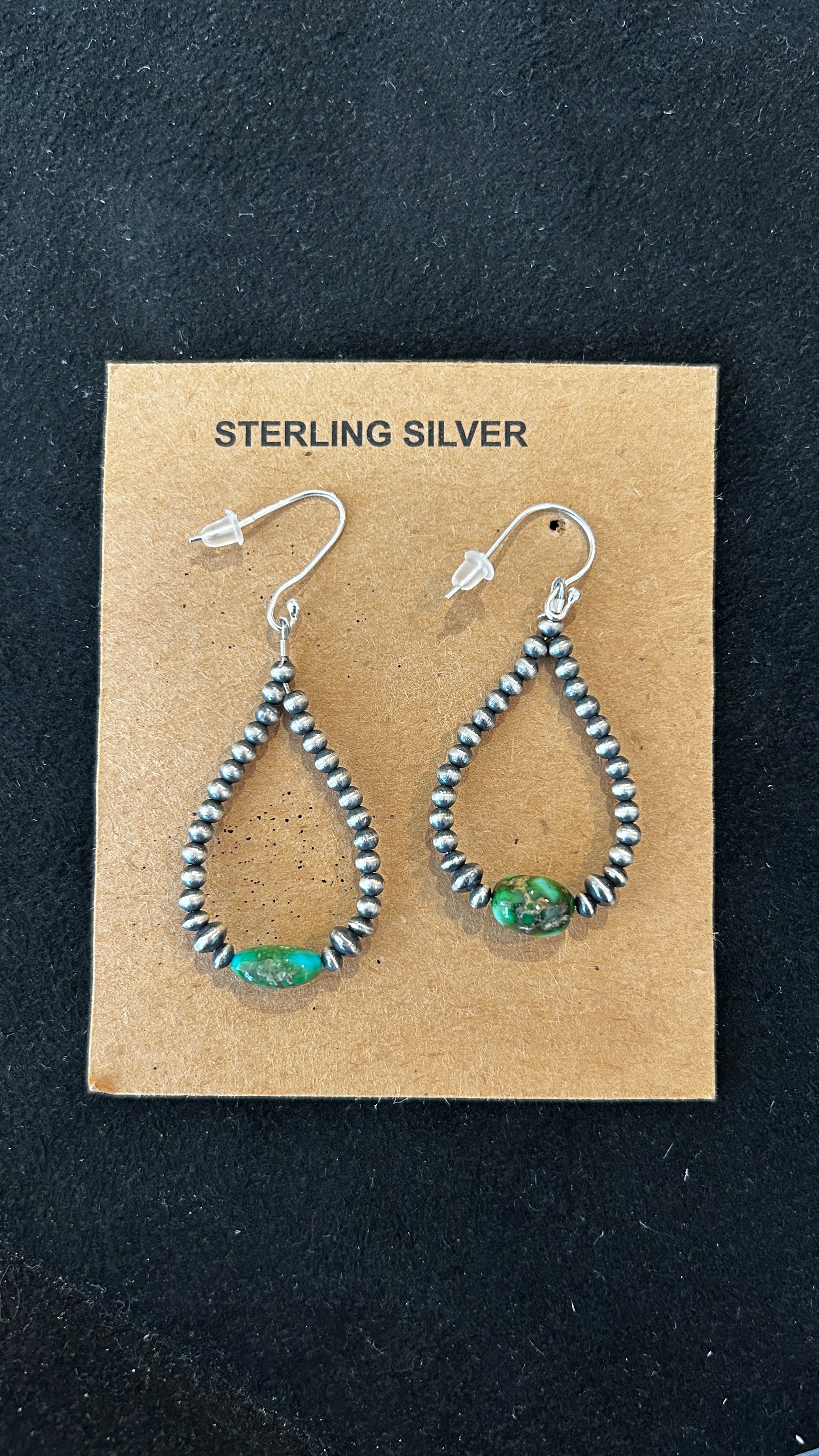 Navajo Pearl with Sonoran Gold Turquoise Earrings