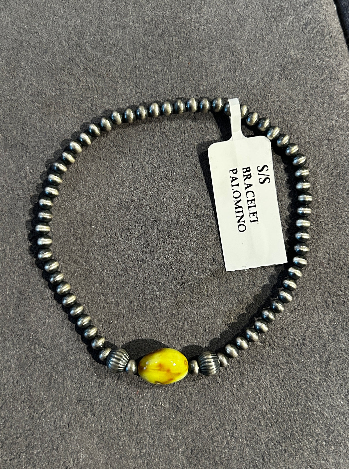 Navajo Pearl with Palomino Bracelet