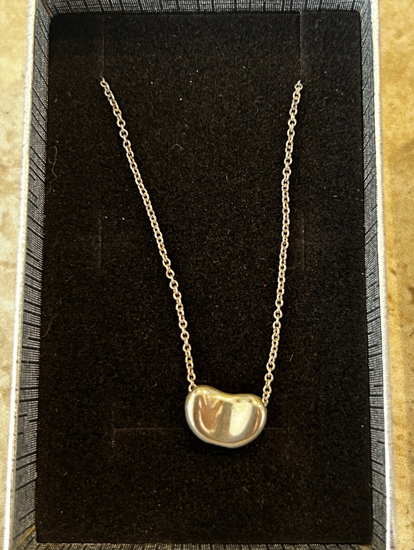 Tiffany & Co. Elsa Peretti Bean Pendant Necklace