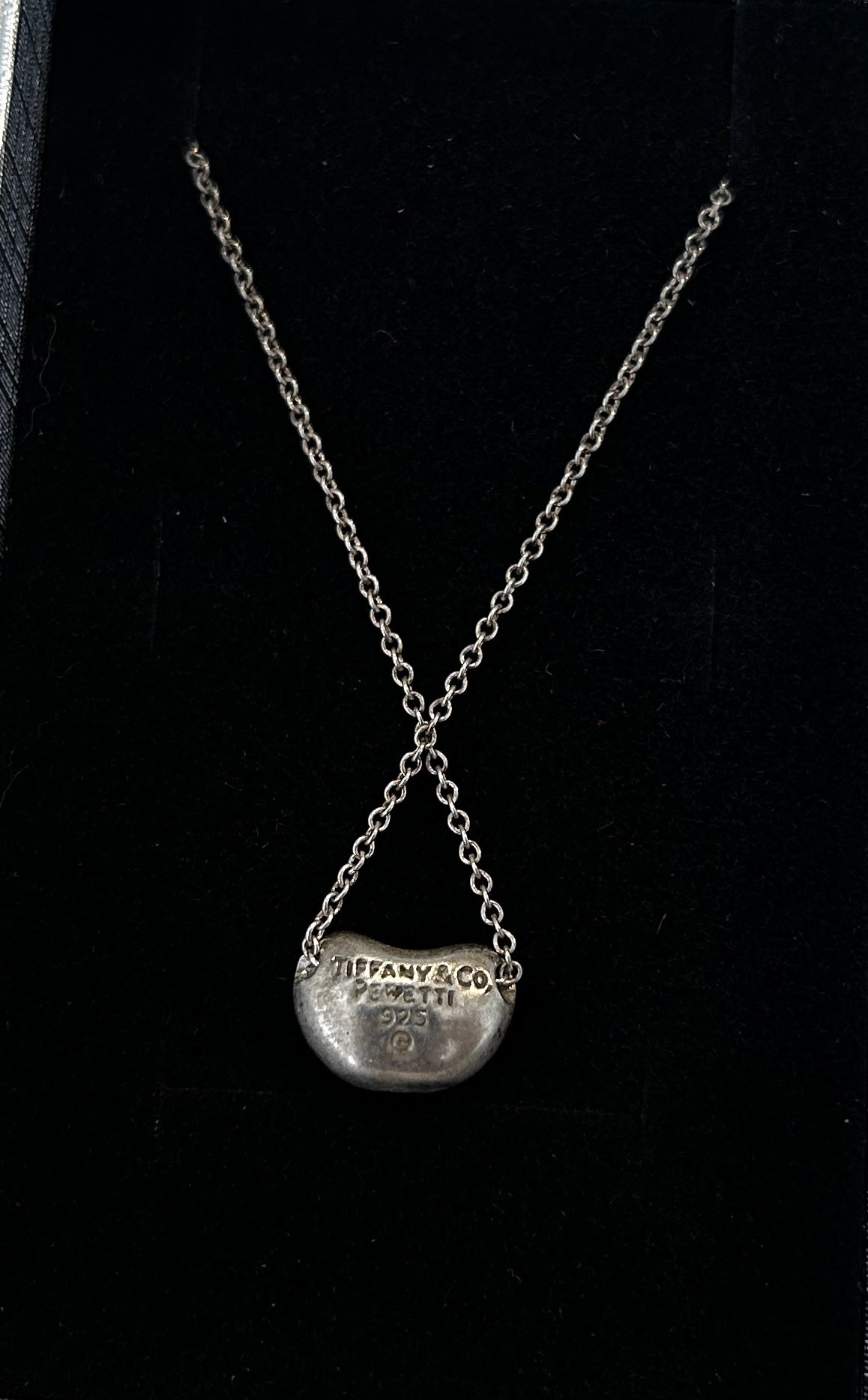 Tiffany & Co. Elsa Peretti Bean Pendant Necklace