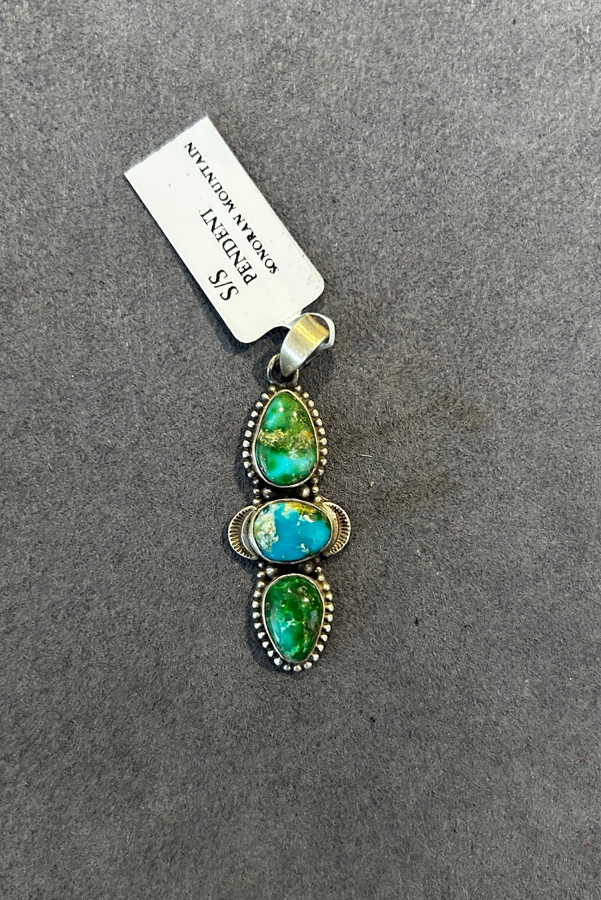 Sterling Silver Three-Stone Sonoran Mountain Cluster Pendant