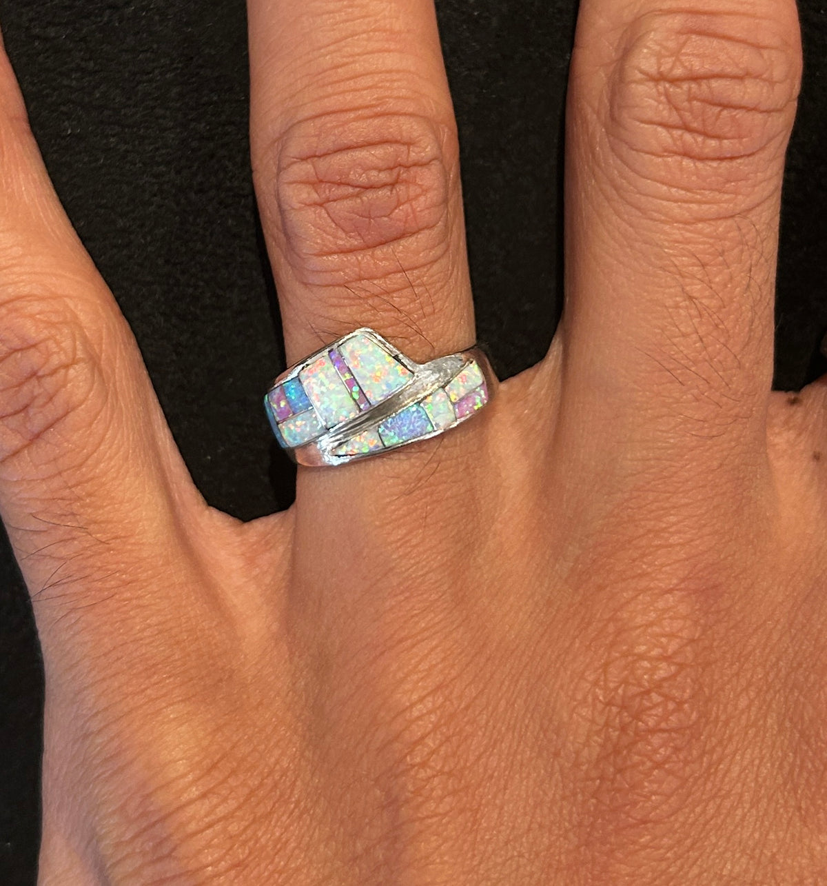 Mosaic Opal Inlay Ring