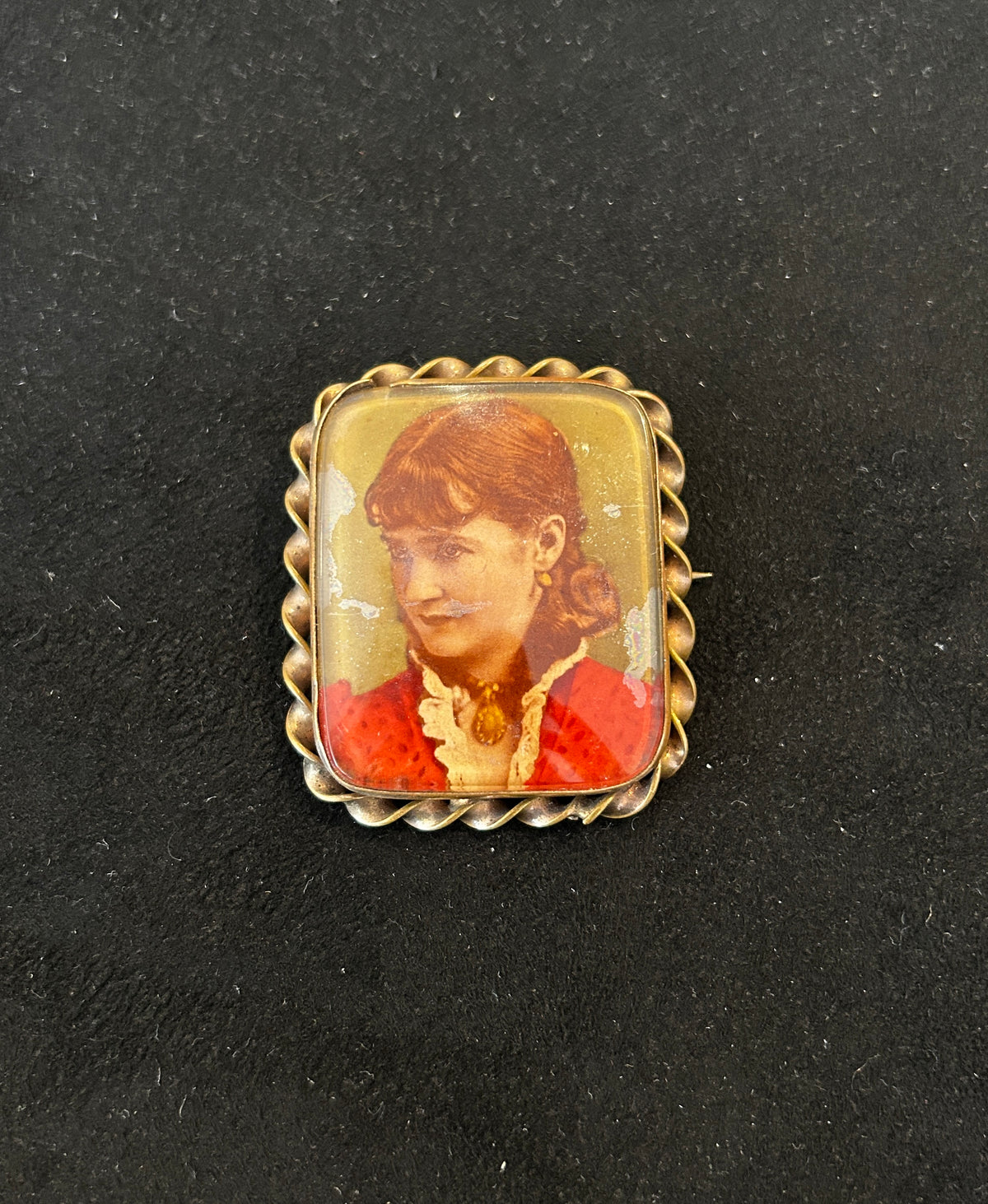 Victorian Era Portrait Brooch Pin