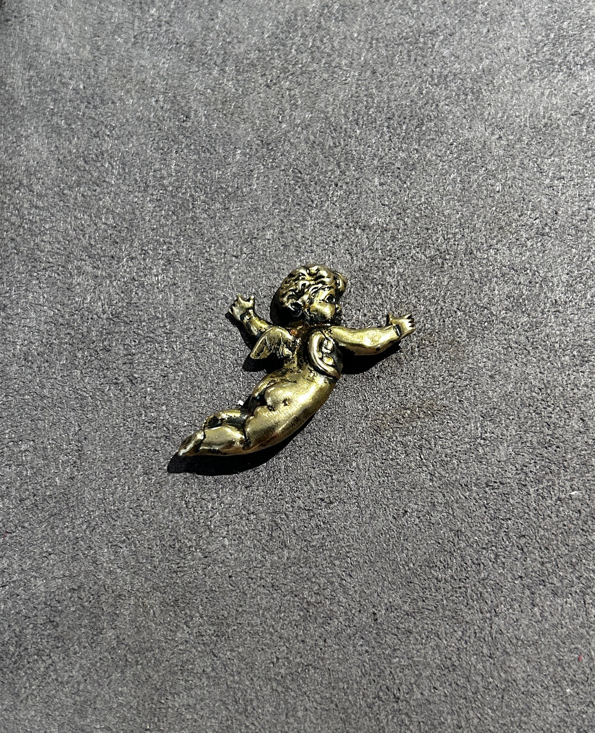 Cherub Angel Metal Brooch -