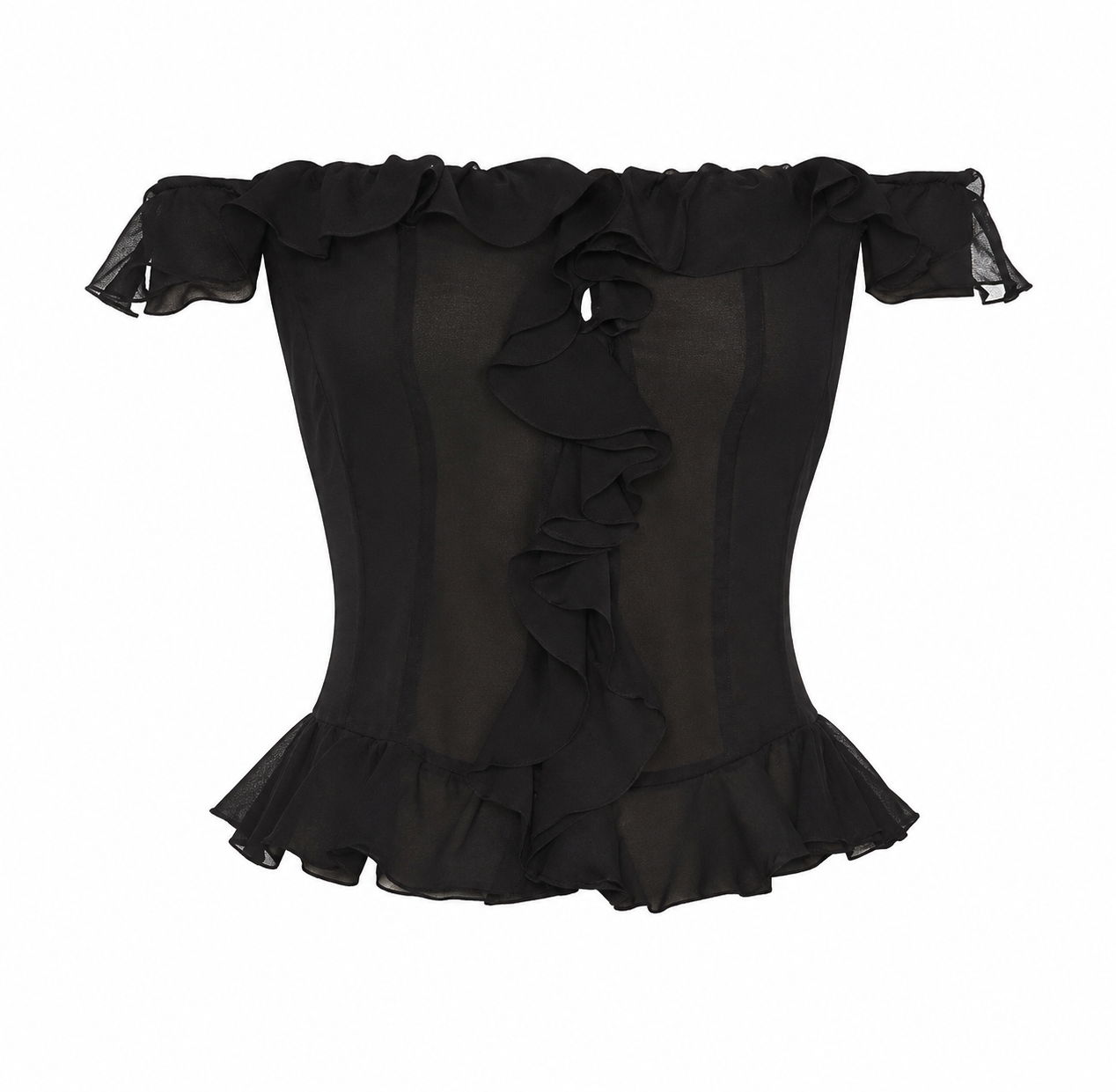 Lioness Timeless Ruffle Top in Black