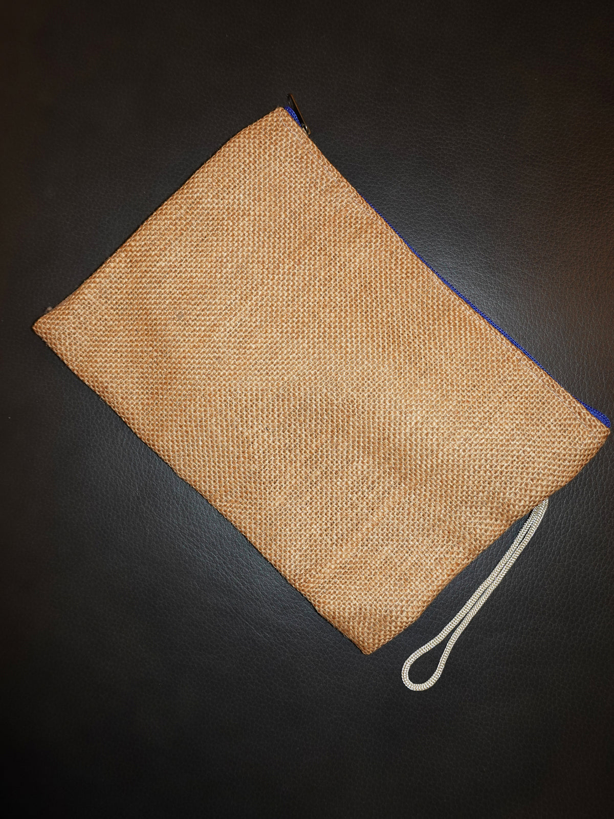 Balinese Blue Pom Pom Pouch