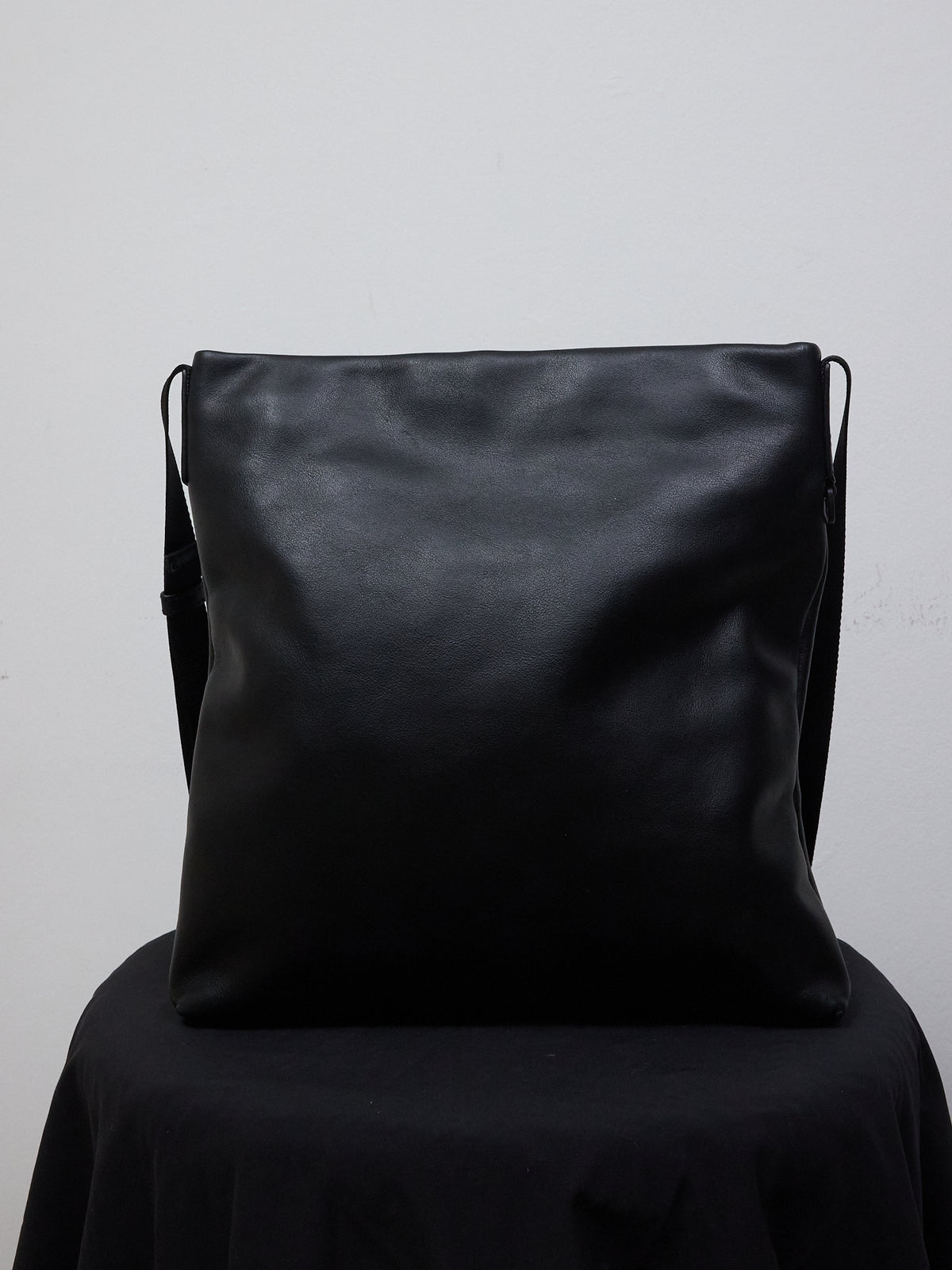 Prada Black Grace Lux Leather Messenger Bag