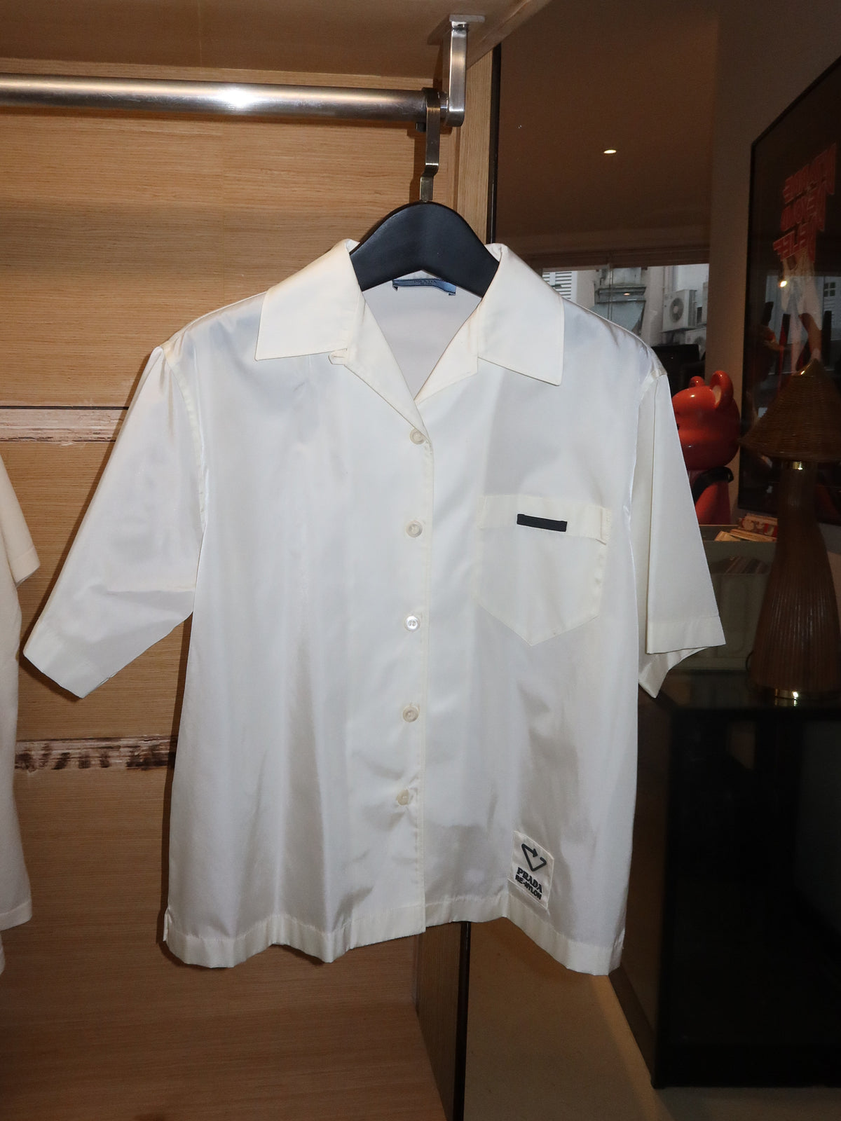 Prada Re-Nylon White Short-sleeve Shirt -