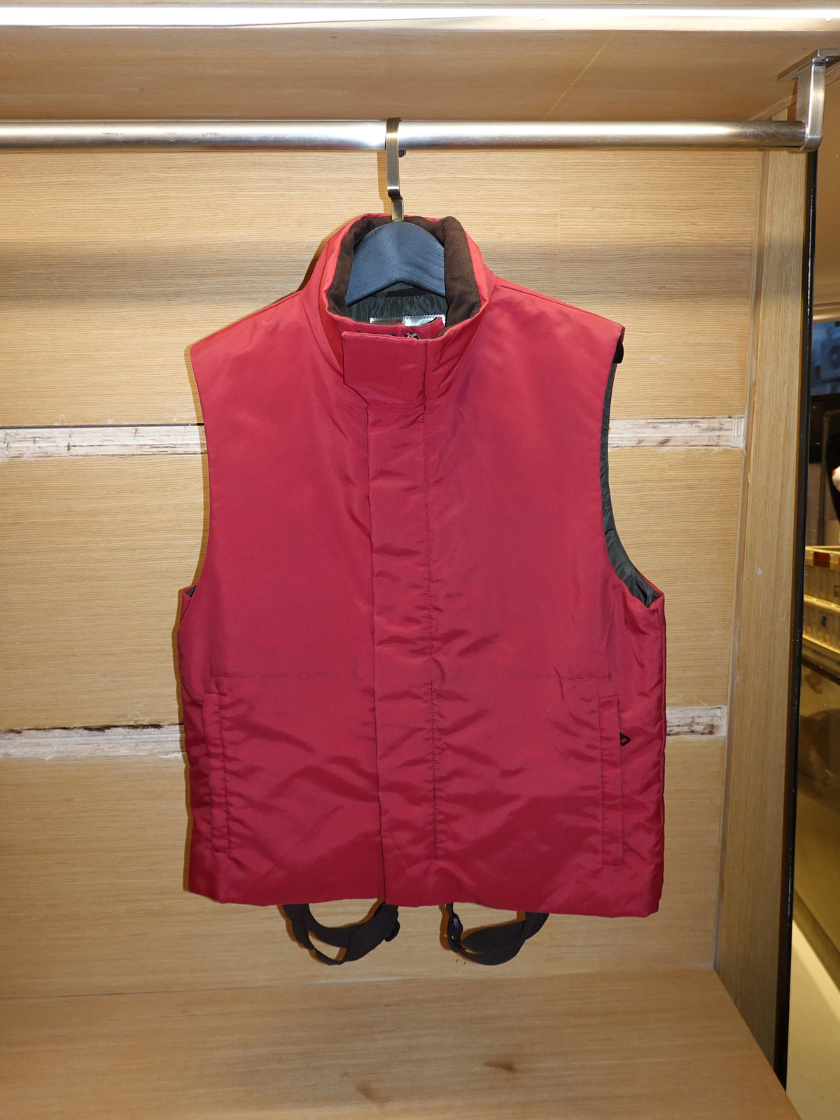 Vintage Prada 1990 Linea Rossa Gore Tex Burgundy Vest