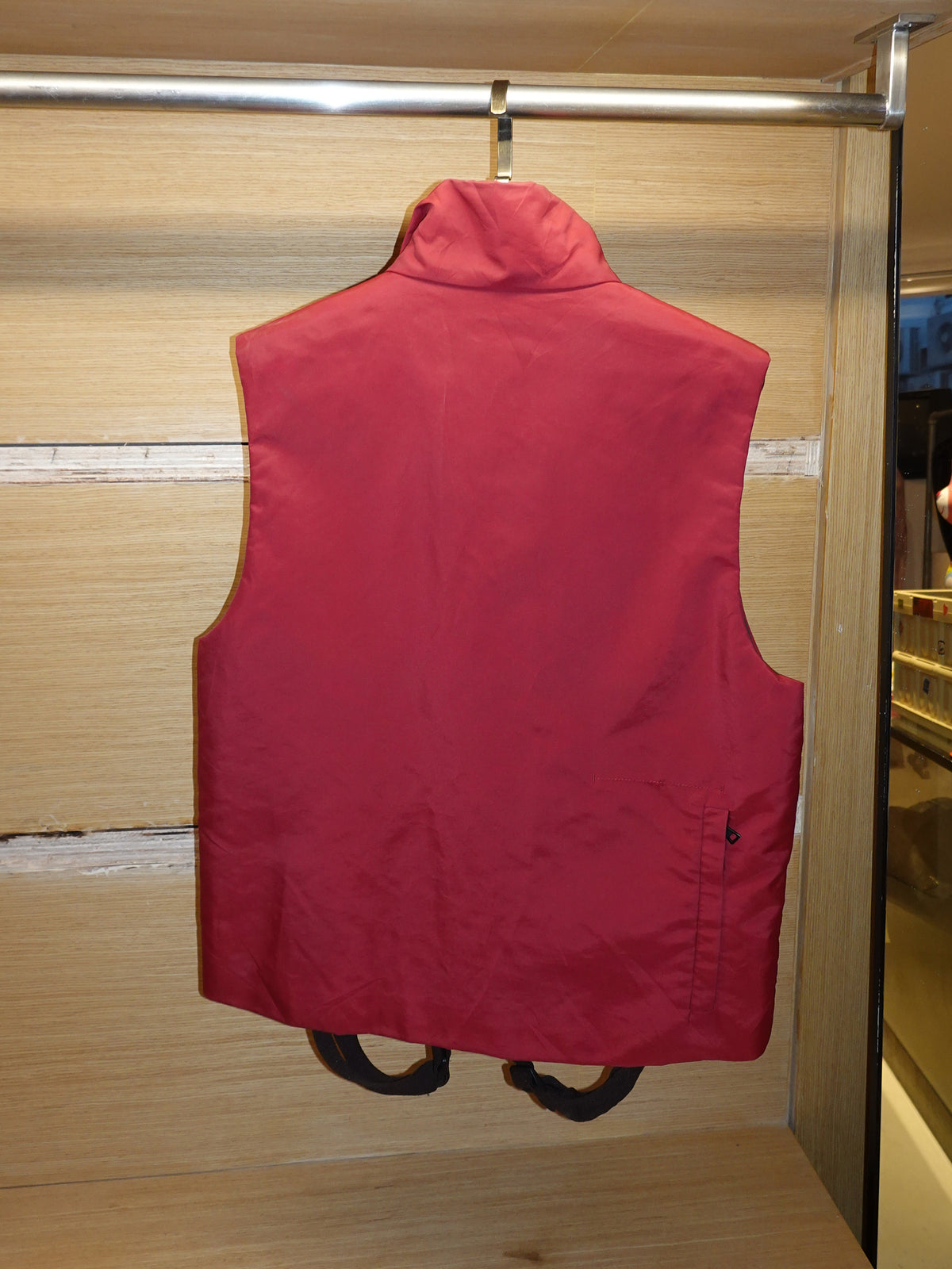 Vintage Prada 1990 Linea Rossa Gore Tex Burgundy Vest