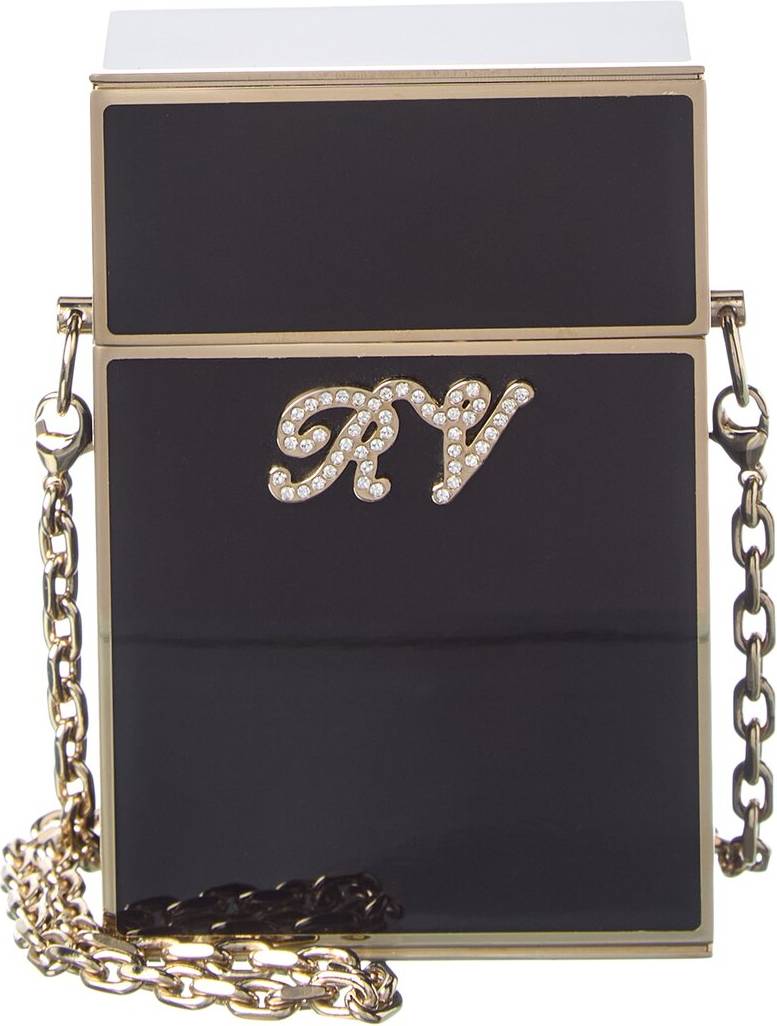 Roger Viver Cigarette Box Bag in Black