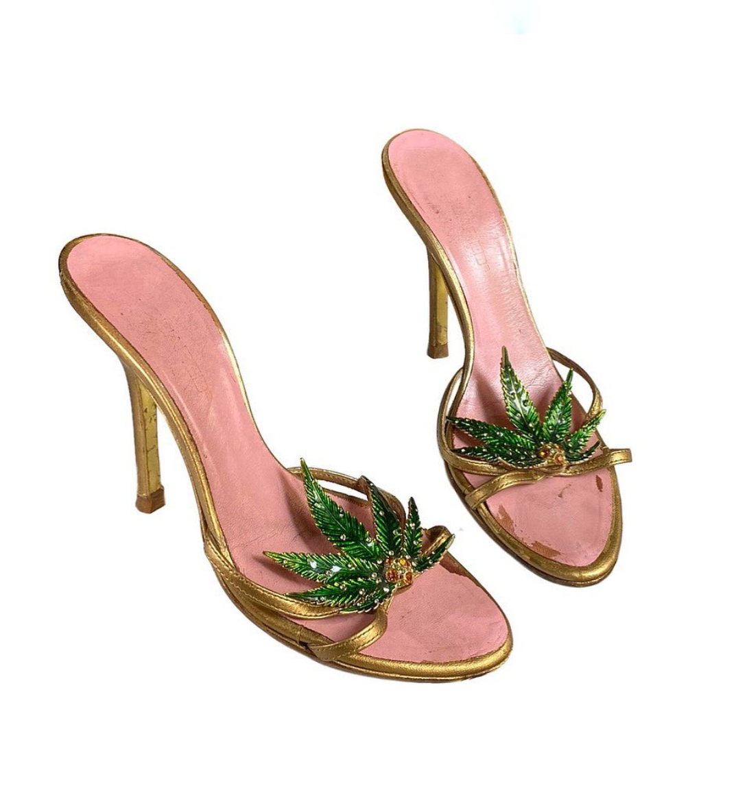 DSQUARED SS2005 MARIJUANA Slip on Heel