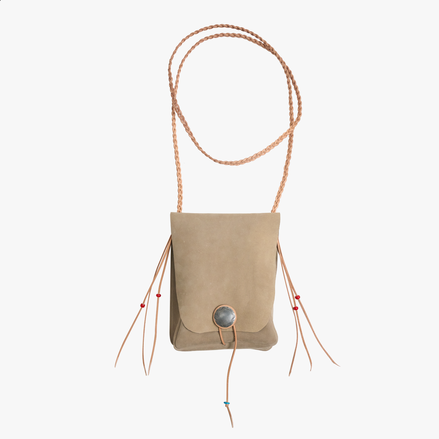 MEDICINE BAG M SAND SUEDE