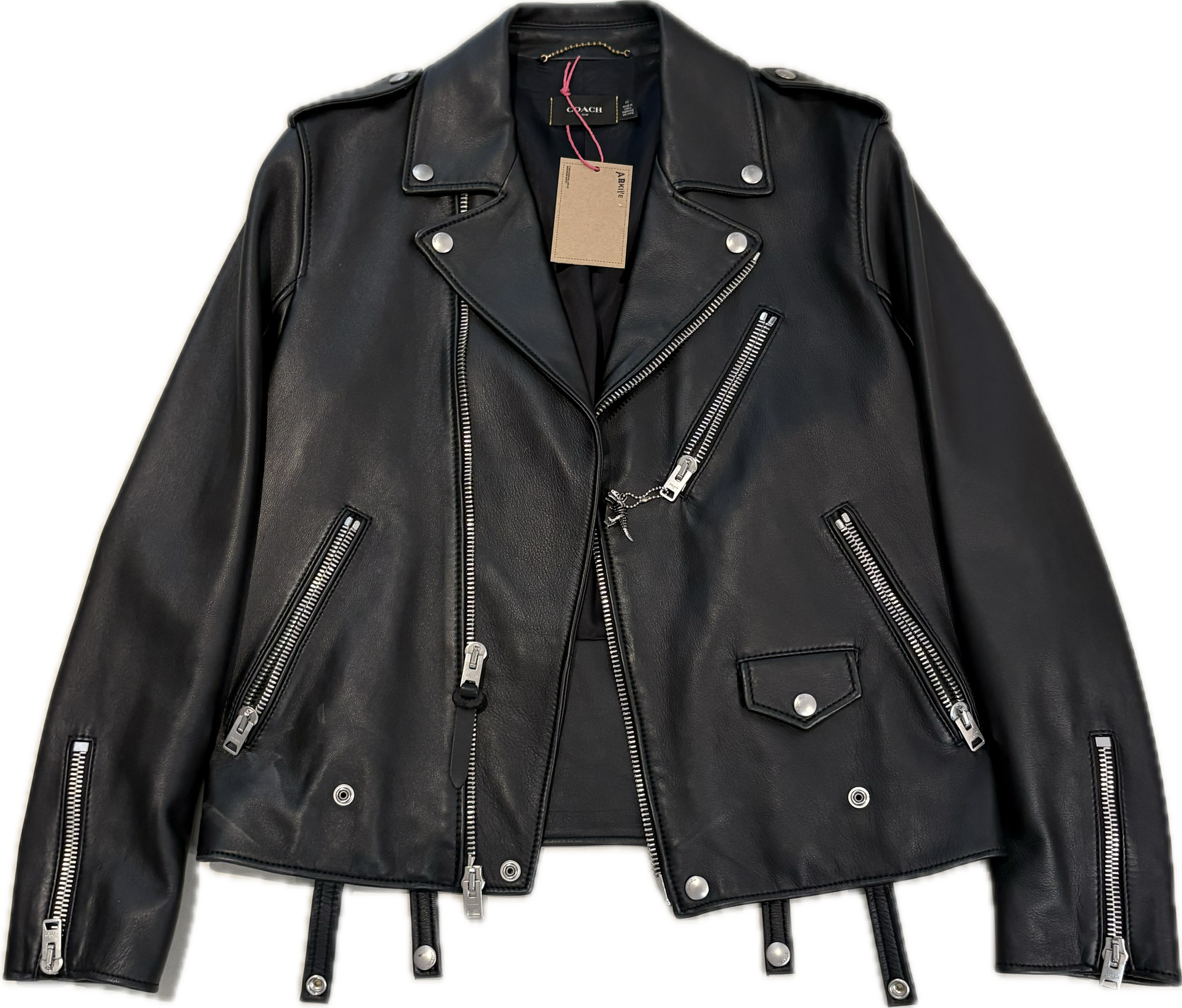 COACH BLACK LEATHER JACKET