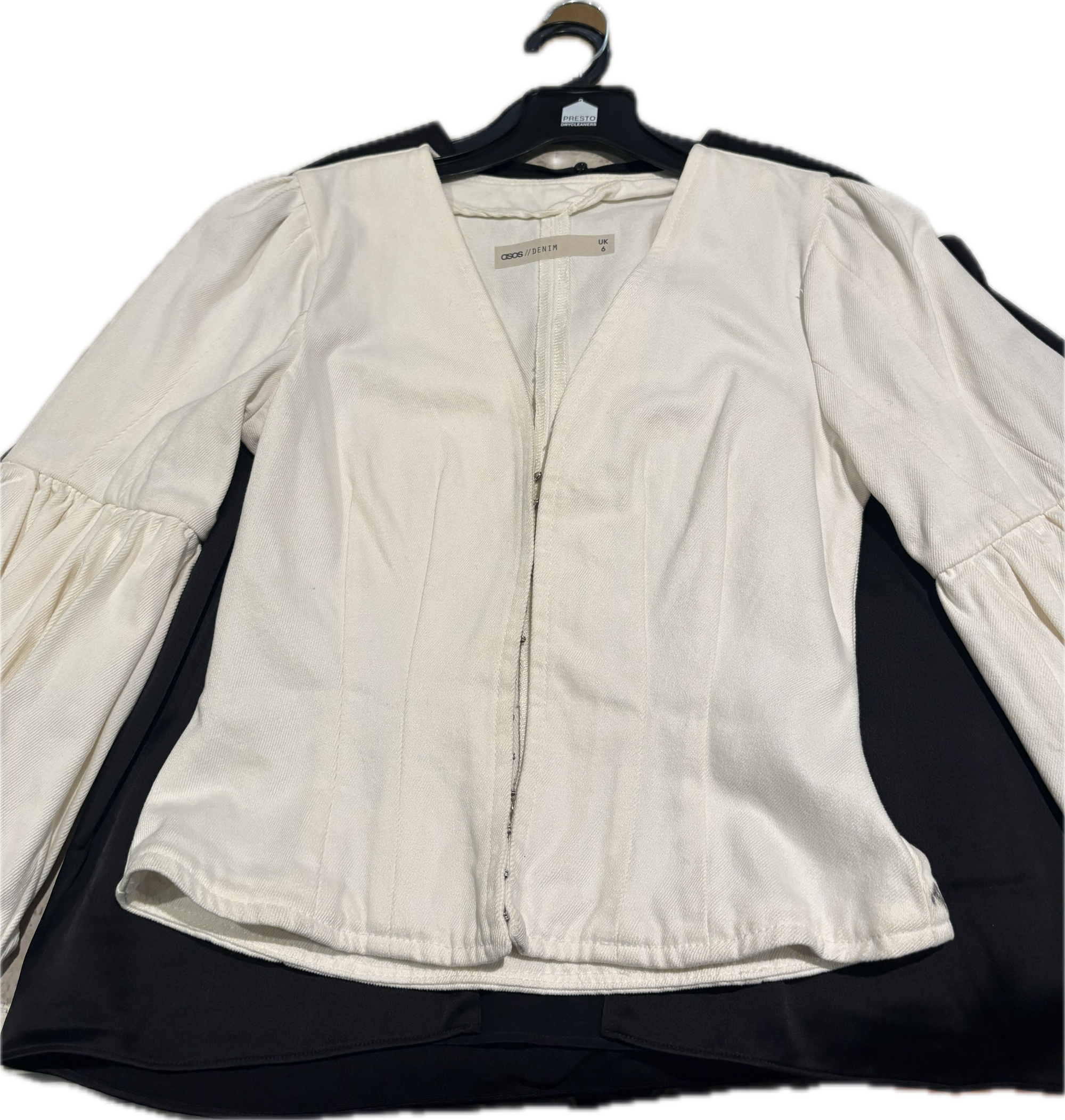 ASOS DENIM TOP W SLEEVE DETAIL