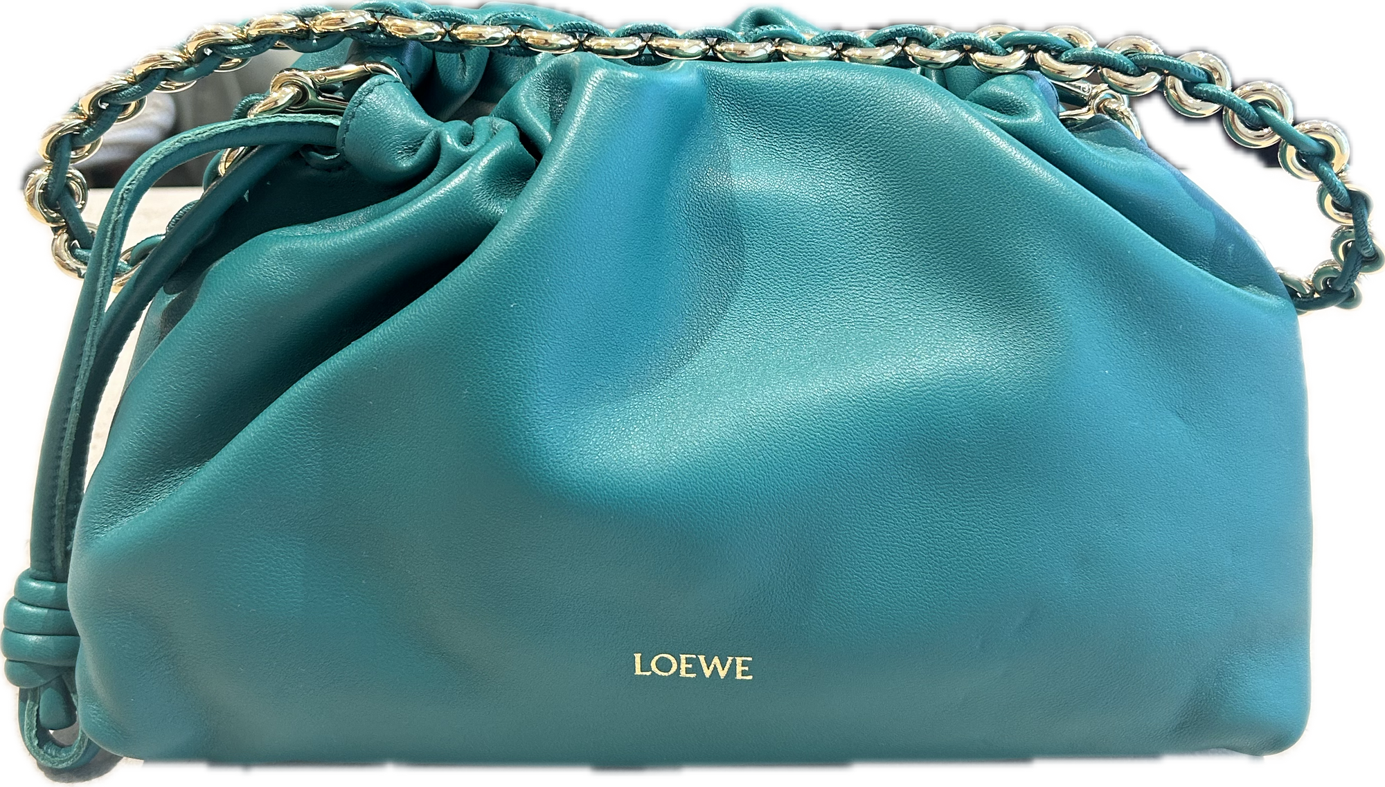 LOEWE FLAMENCO NAPA GREEN BAG