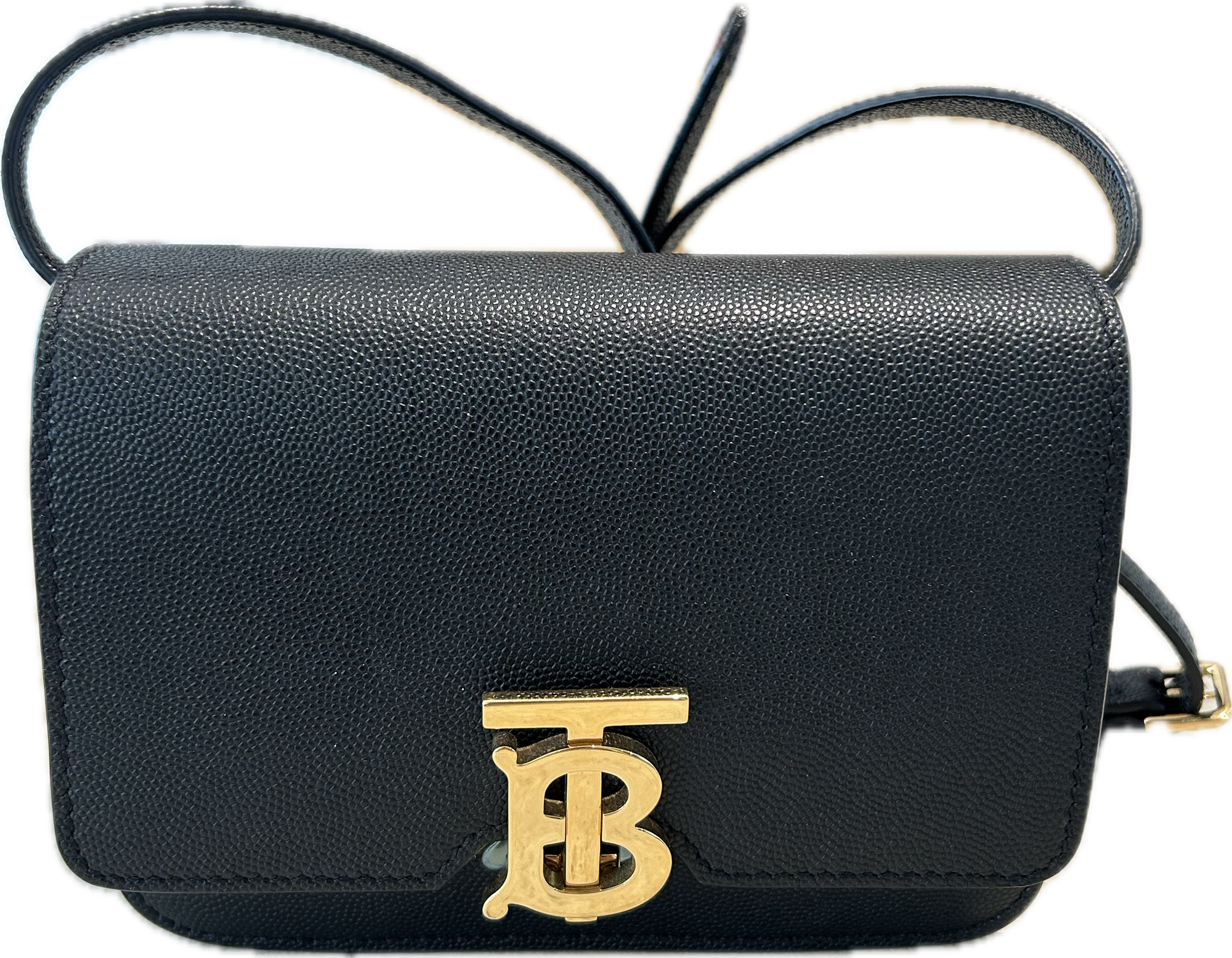BURBERRY TB LEATHER SHOULDER BAG