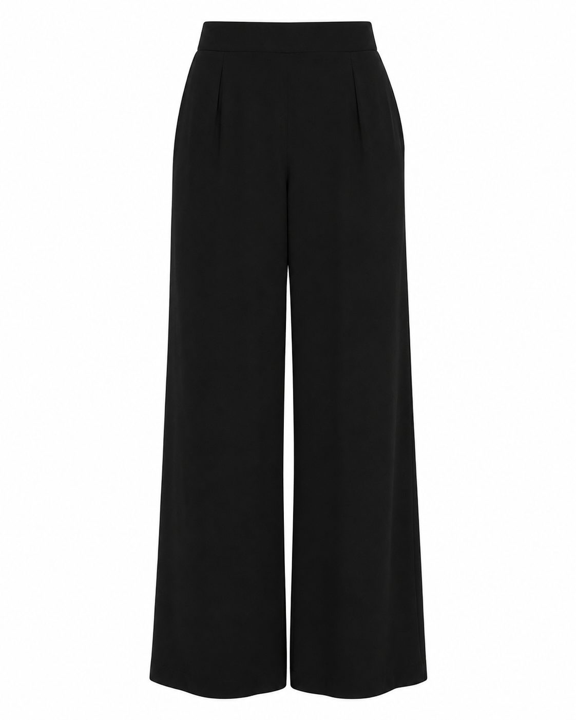 Theory High Slit Wide Leg Pants in Black