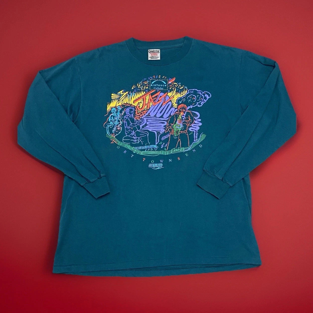 Vintage 90s Centrum Jazz Festival Long Sleeve T Shirt