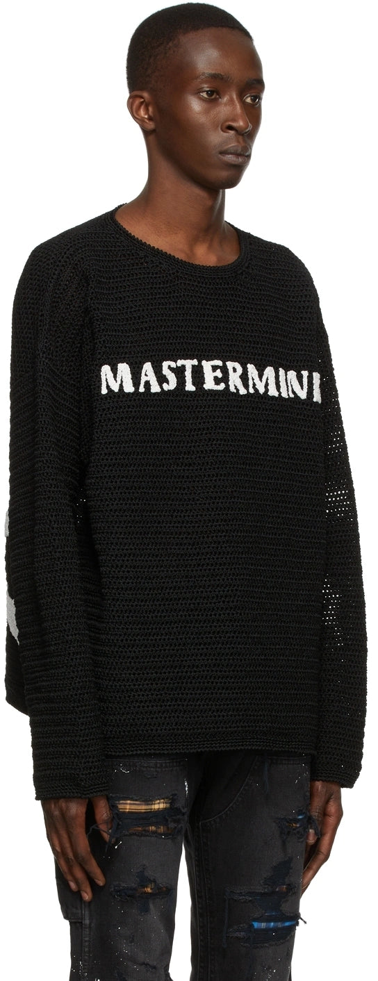 Mastermind World Black Hand-knit Polyester Sweater*
