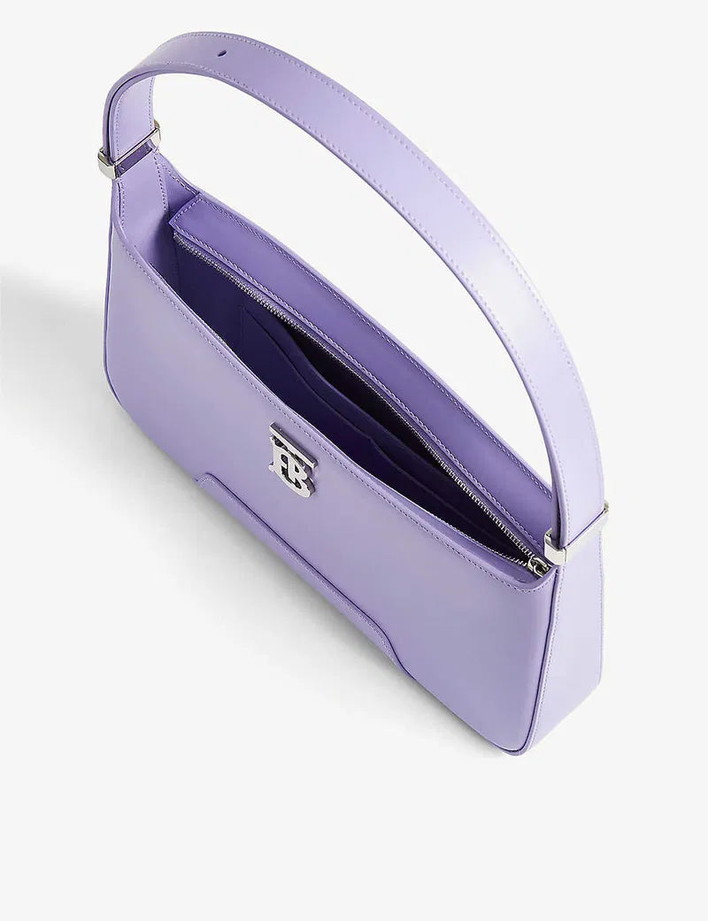 Burberry TB Leather Bag in Violet