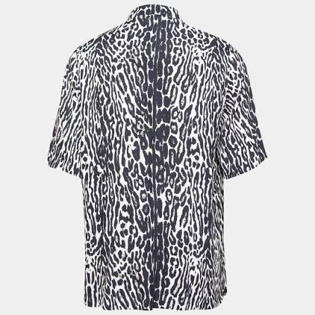 Burberry London Leopard Print Shirt in Black/White*