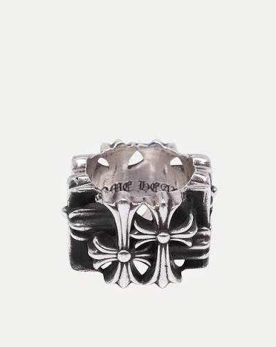 Chrome Hearts Square Cemetery Cross Ring*