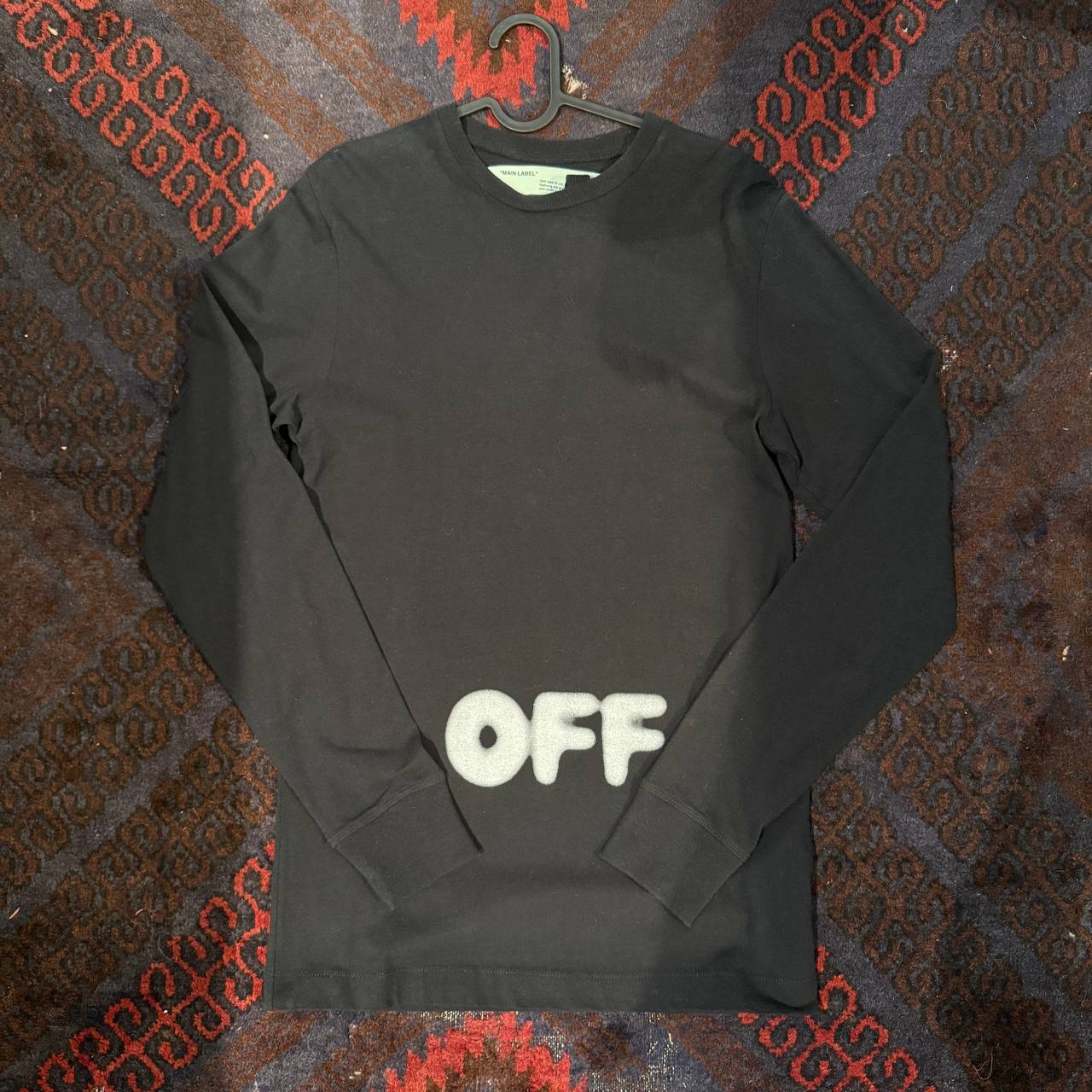 OFF WHITE BLUE LASER EYE OFF LOGO LONGSLEEVE