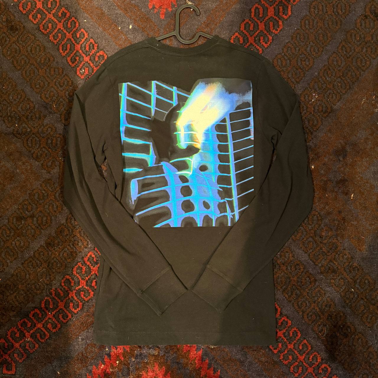 OFF WHITE BLUE LASER EYE OFF LOGO LONGSLEEVE