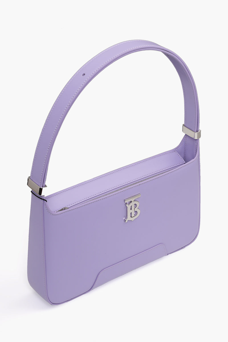 Burberry TB Leather Bag in Violet
