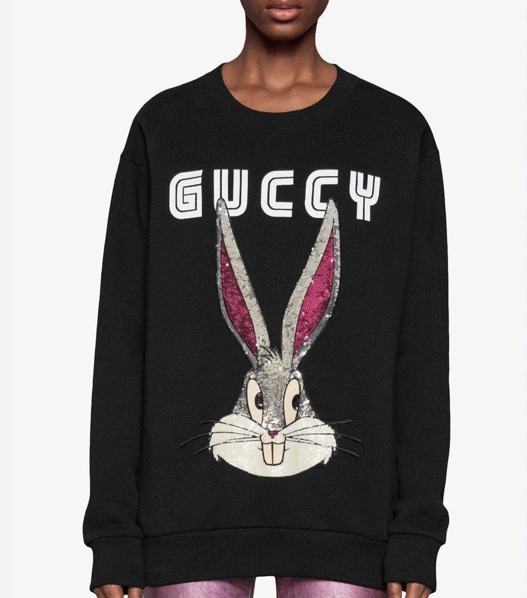 Gucci "Guccy Bugs Bunny" Sweatshirt in Black*